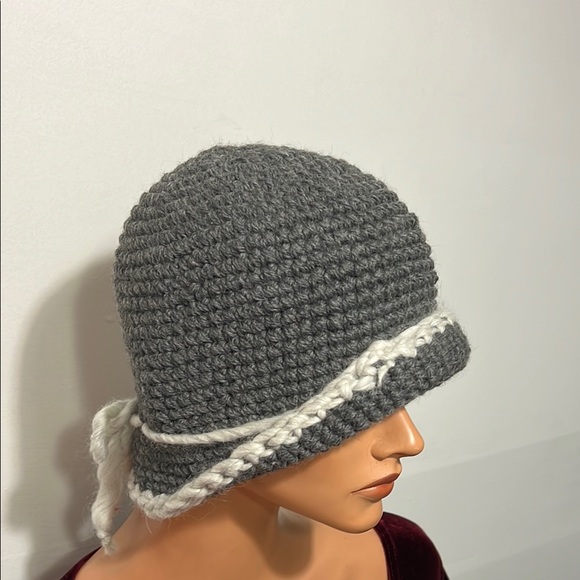 Gray and White Knit Hat main image 12